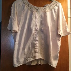 Lace trimmed blouse